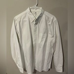 Uniqlo men’s white dress shirt size large